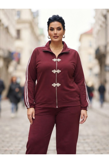 Chaqueta Sukajan Granate Valeria Milano - Imagen 1