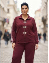 Chaqueta Sukajan Granate Valeria Milano