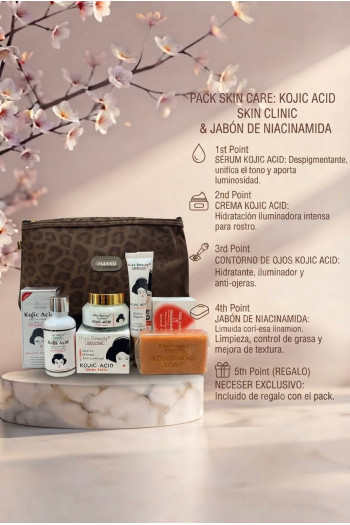 Pack Serum+Hidratante+Contorno de Ojos+Jabon Niacinamida+Neceser - Imagen 1