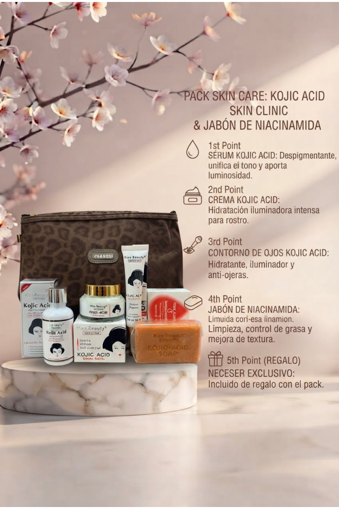 Pack Serum+Hidratante+Contorno de Ojos+Jabon Niacinamida+Neceser - Imagen 1