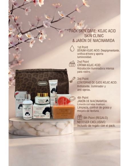 Pack Serum+Hidratante+Contorno de Ojos+Jabon Niacinamida+Neceser - Imagen 1