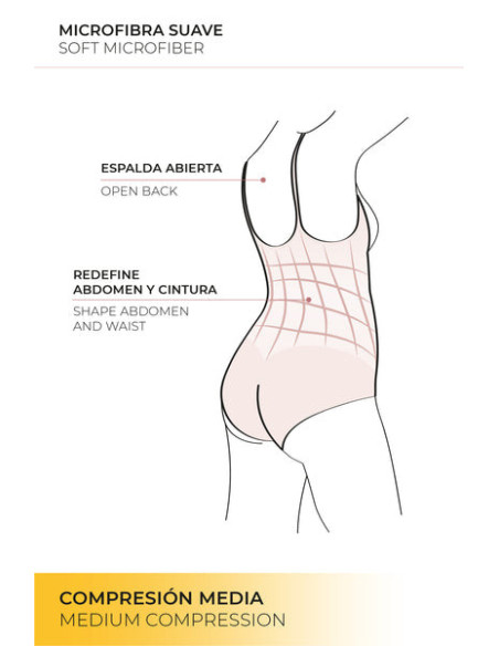 Body-Up reductor Braga moldeador de figura Negro Isabel Mora - Imagen 5