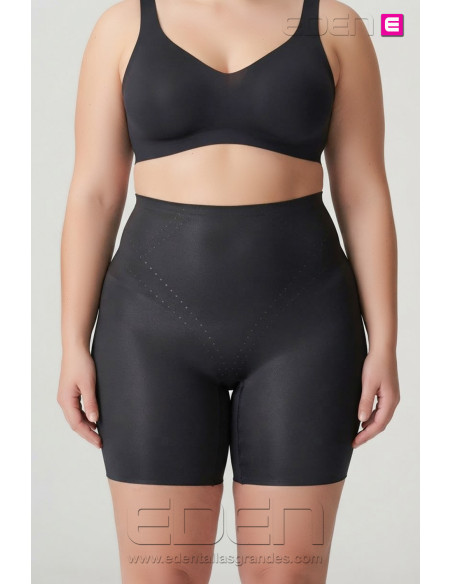 Pantalón super reductor moldeador, refuerzo extra control, de microfibra Negro Gisela - Imagen 1