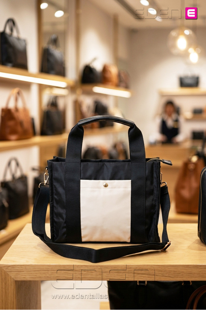 Bolso Nylon Maison Bicolore - Imagen 1