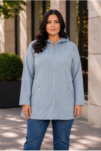 Chaqueta Metropolitan Polipiel Cielo Velika - Imagen 1