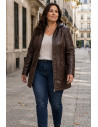 Chaqueta Metropolitan Polipiel Chocolate Velika