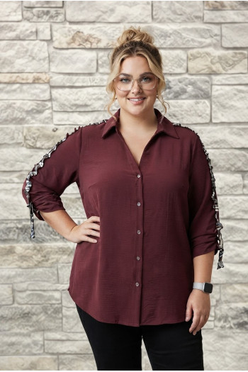 Preventa Blusa Naranjo Granate Con Alma - Imagen 1