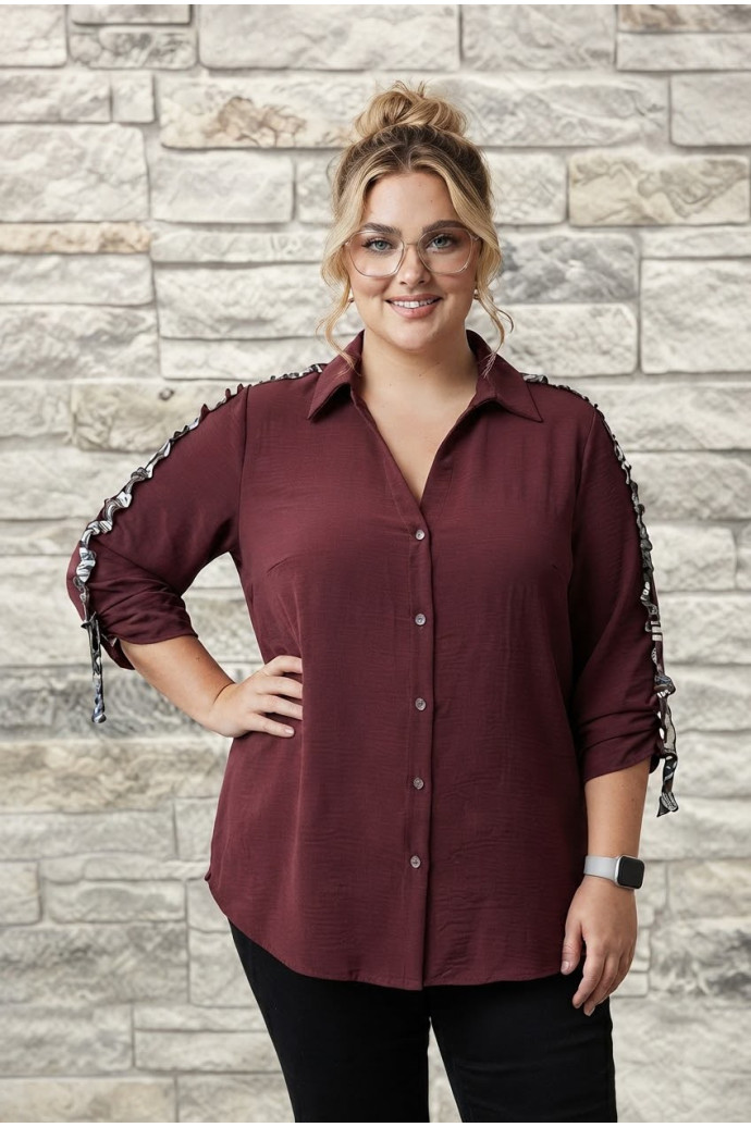 Preventa Blusa Naranjo Granate Con Alma - Imagen 1
