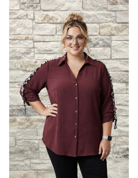 Preventa Blusa Naranjo Granate Con Alma - Imagen 1