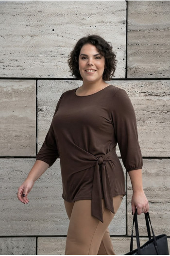 Blusa Sabina Chocolate Con Alma - Imagen 1