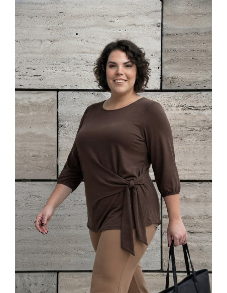 Blusa Sabina Chocolate Con Alma - Imagen 1