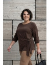 Blusa Sabina Chocolate Con Alma