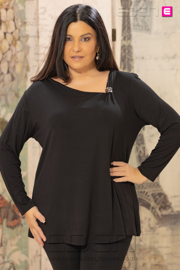 Camiseta Zafiro Negro Velika - Imagen 1