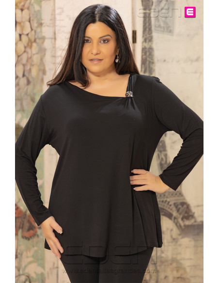 Camiseta Zafiro Negro Velika - Imagen 1