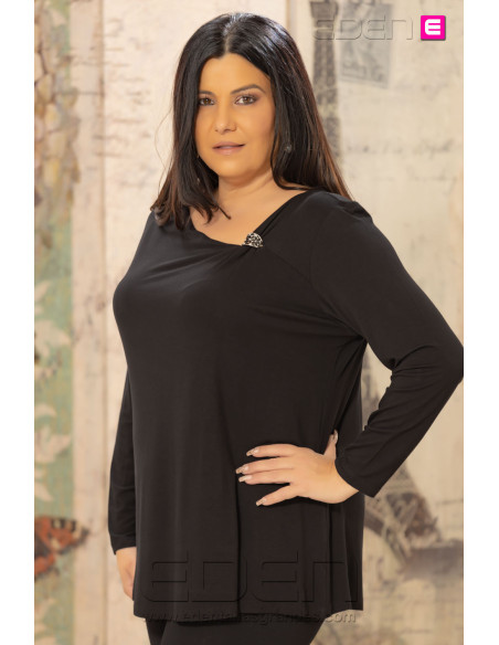 Camiseta Zafiro Negro Velika - Imagen 2