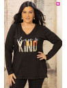 Camiseta Kind Negro Velika