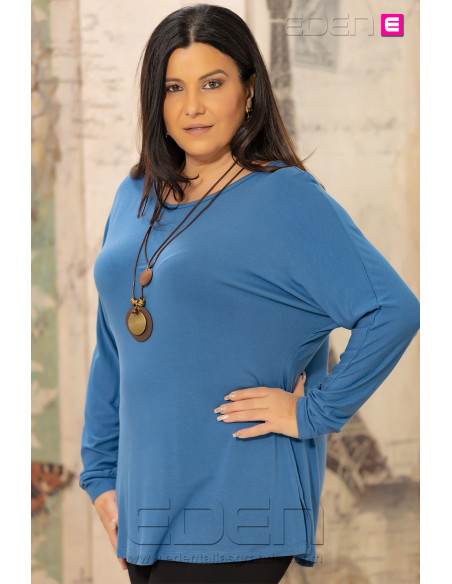 Camiseta Collar Azul Velika - Imagen 2