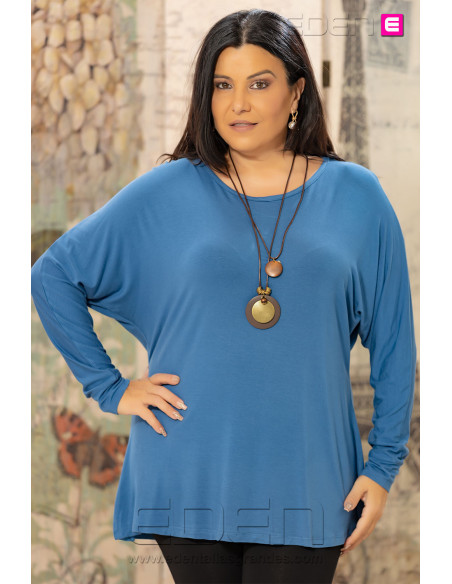 Camiseta Collar Azul Velika - Imagen 1