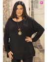 Camiseta Collar Negro Velika