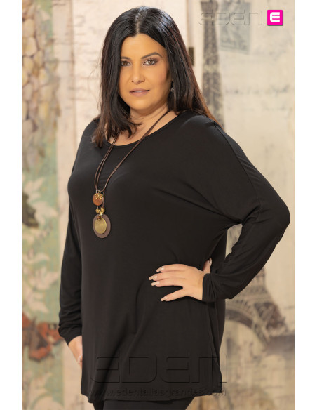 Camiseta Collar Negro Velika - Imagen 2