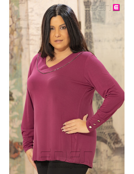 Camiseta Botones Uva Velika - Imagen 2
