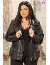 Biker Polipiel Negro Velika